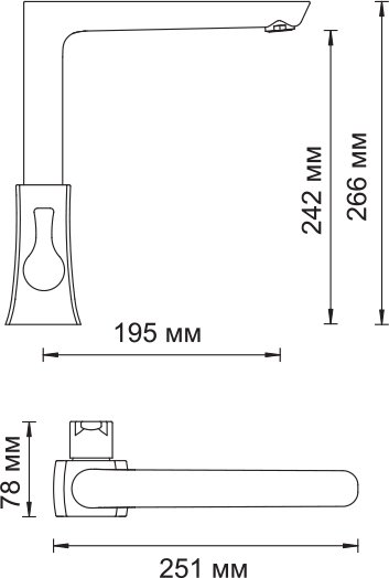Смеситель Wasserkraft Berkel 4807 для кухонной мойки - 4