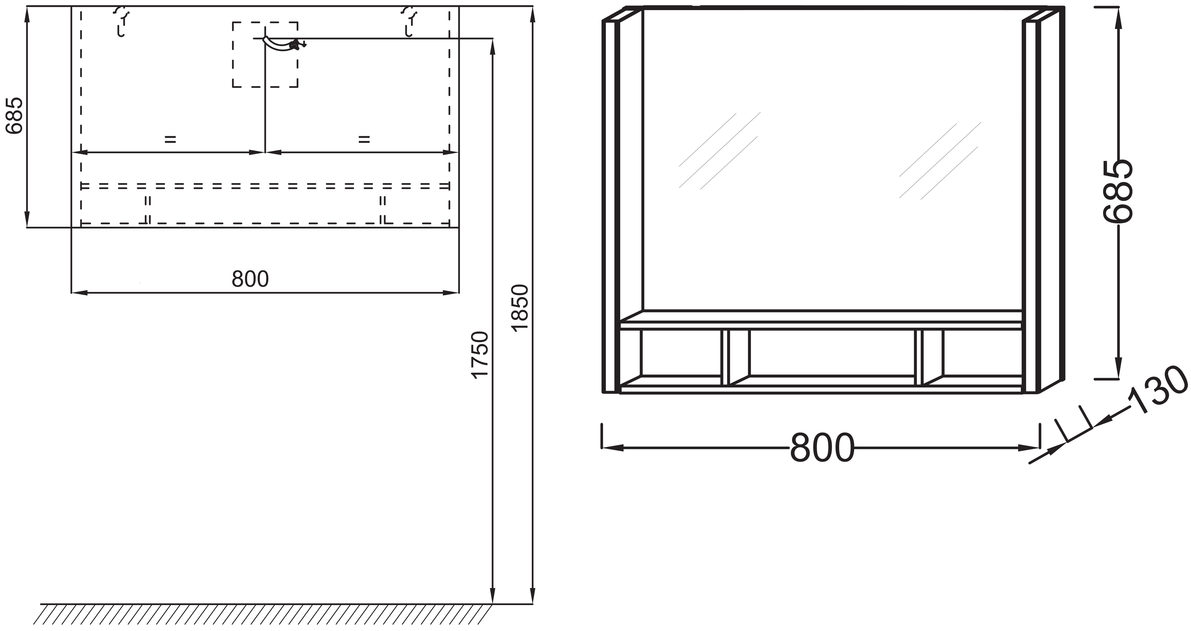 Мебель для ванной Jacob Delafon Terrace 80 белый лак - 9