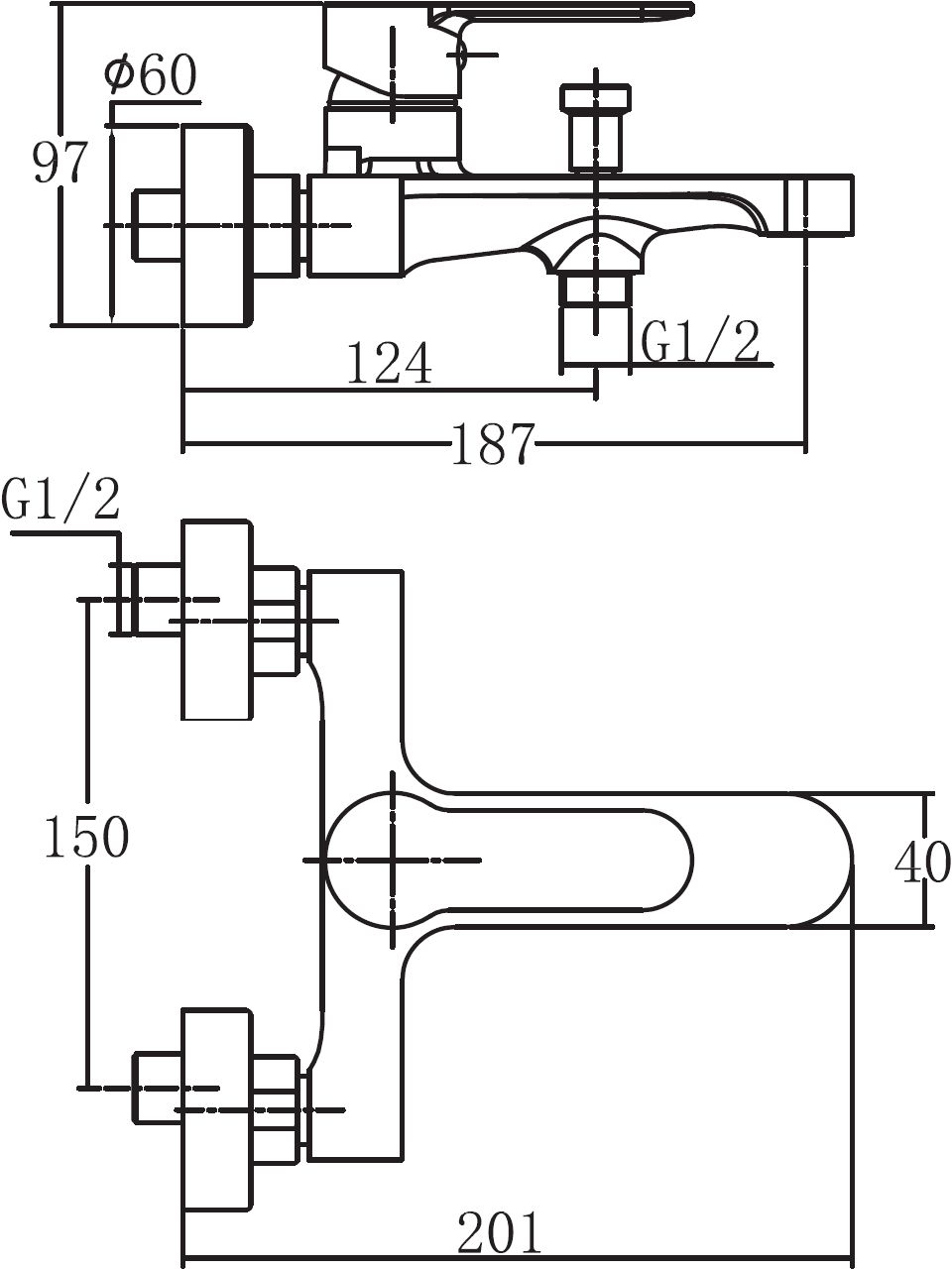 AF300-20B Aquanet Passion, смеситель для ванны, черн.мат (243295) - 4