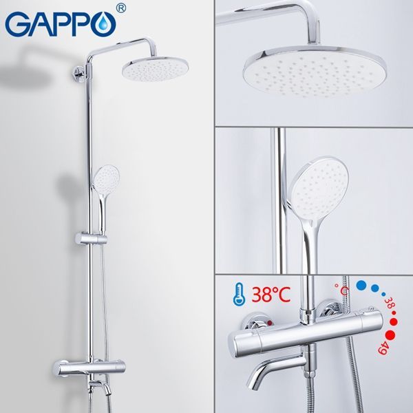 Душевая стойка с термостатом Gappo G2490 - 1