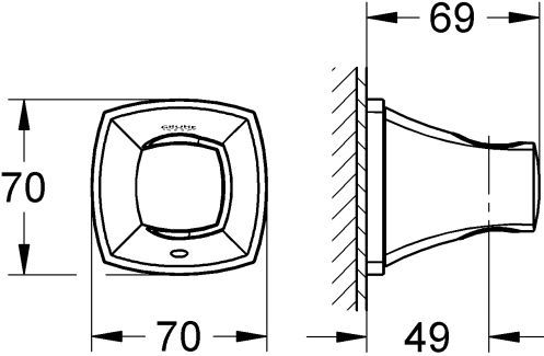 Настенный держатель Grohe Grandera 27969EN0 - 2