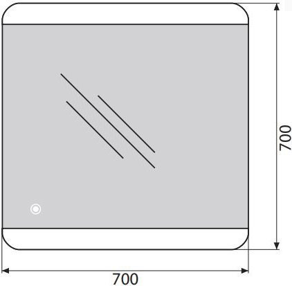 Зеркало BelBagno SPC-CEZ-700-700-LED-TCH - 4