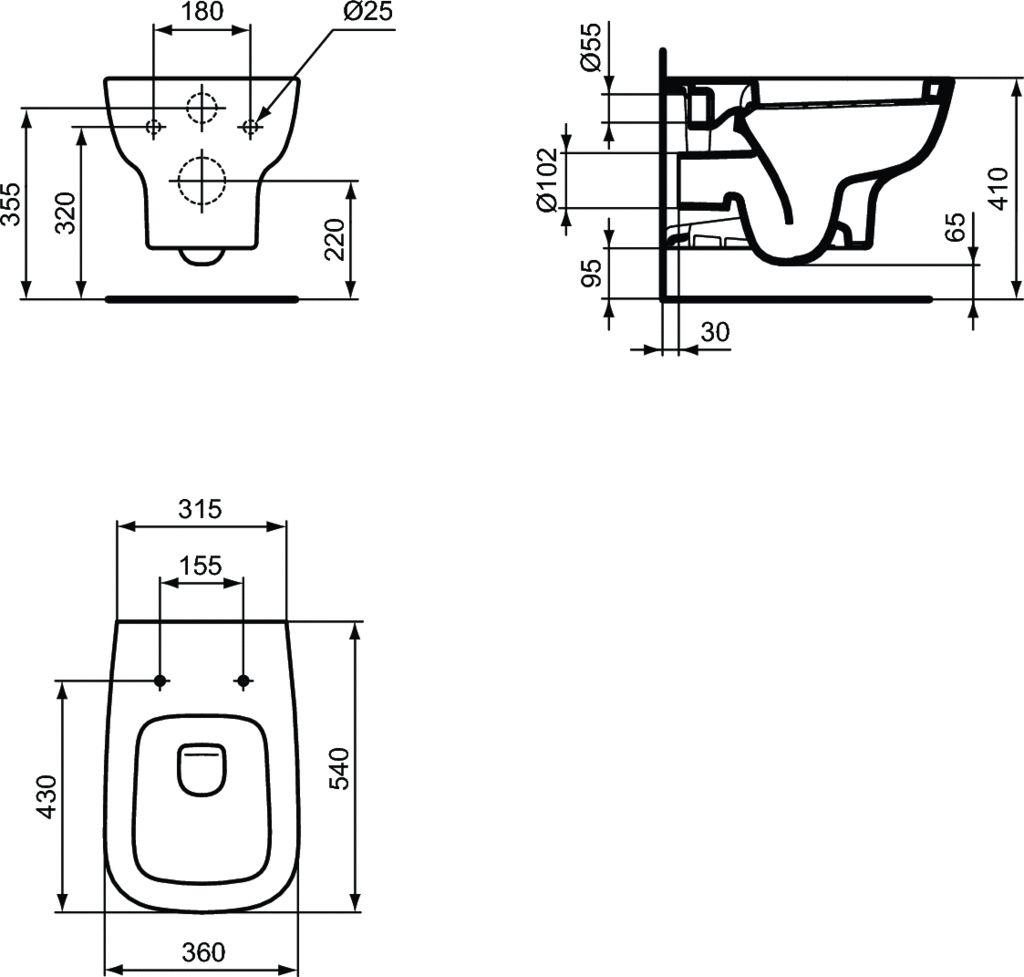 Унитаз подвесной Ideal Standard Esedra T281401 - 4