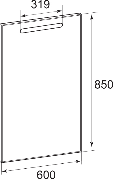 Зеркало Roca Gap 60 с подсветкой ZRU9302688 - 1