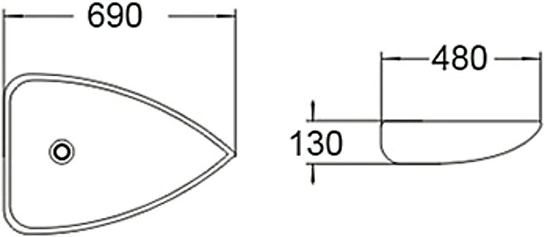 Раковина SantiLine SL-1033 - 1