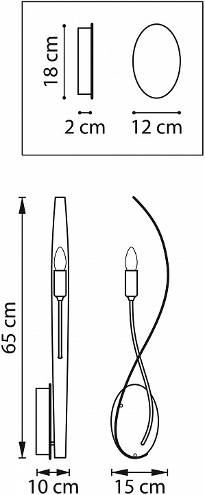 Бра Lightstar Ragno 733513 - 1