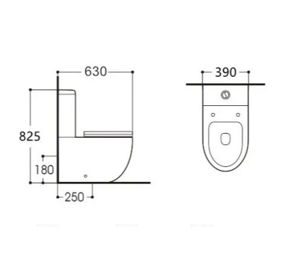 Унитаз напольный Aquatek Европа белый AQ2903-00 - 1