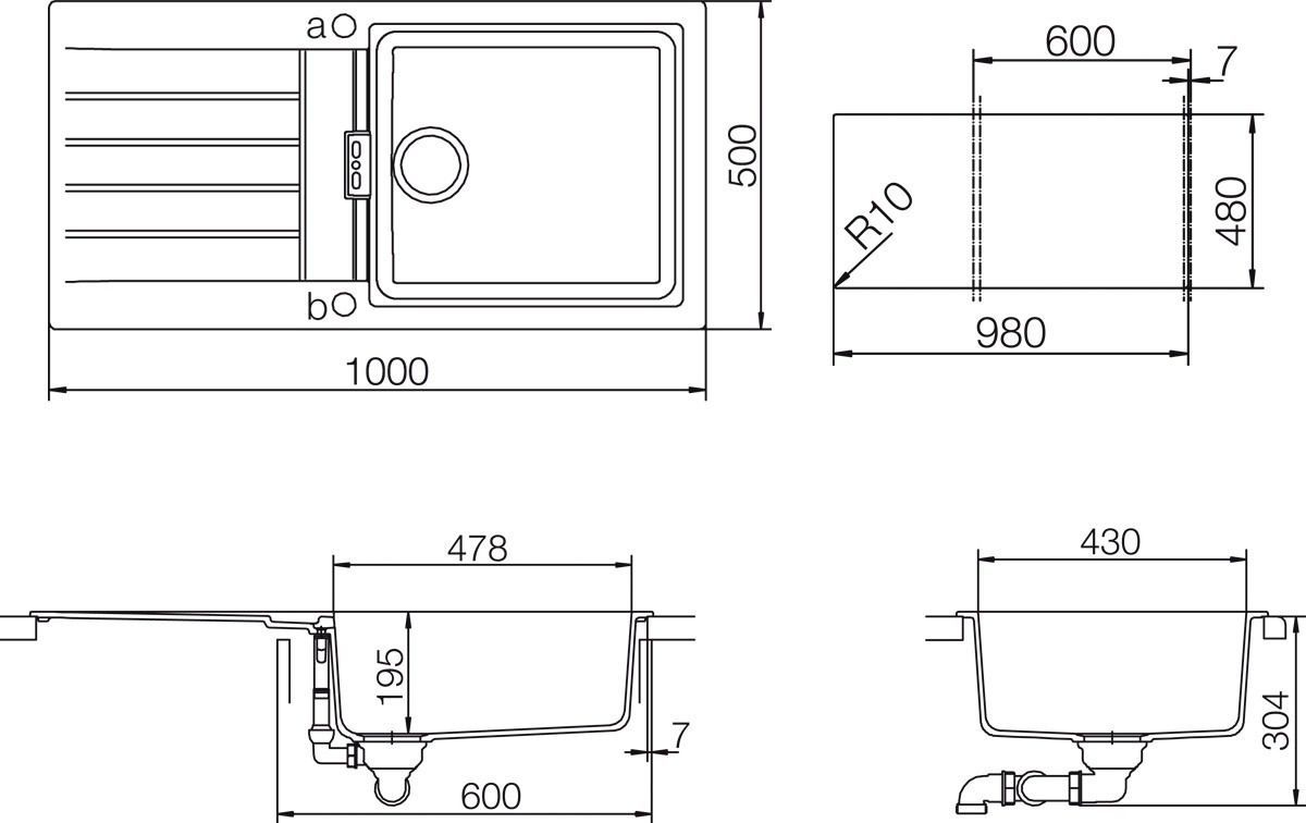 Мойка кухонная Schock Signus 60D Large (D-100L) бронза 700058 - 1