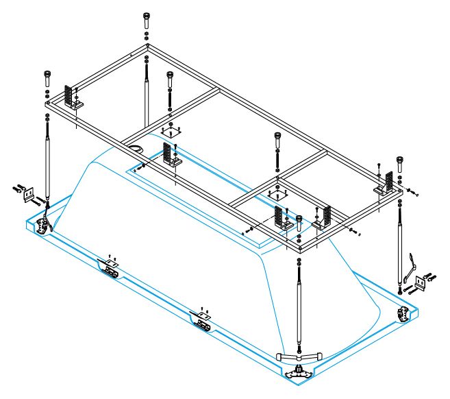 Металлический каркас METAURO CORNER-MF - 1