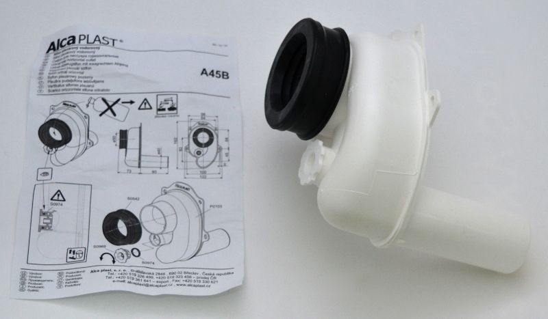 Сифон для писсуара AlcaPlast A45B горизонтальный - 4