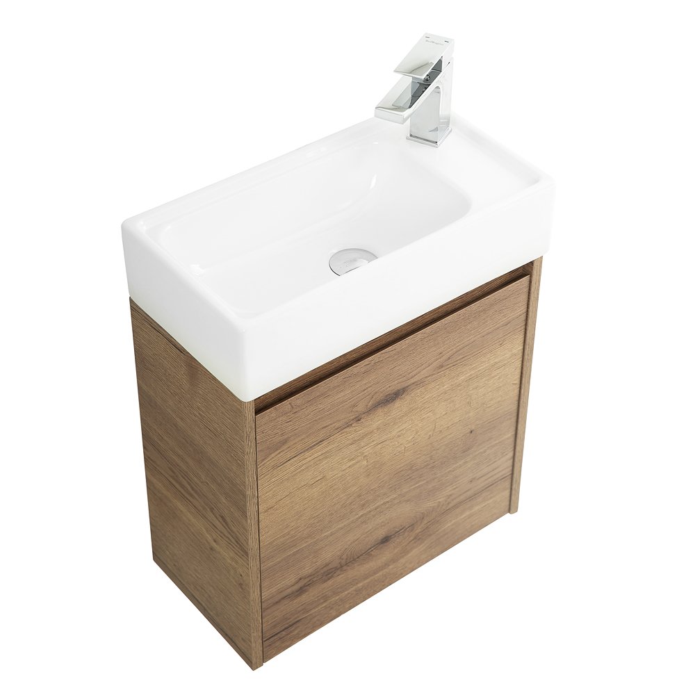 Тумба с раковиной Belbagno Kraft Mini 50 L темное дерево - 2