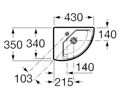 Подвесная раковина Roca Hall  327623000 - 2