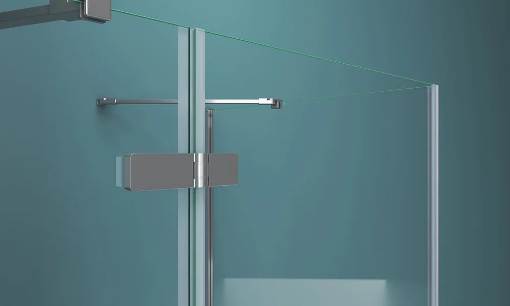 Душевая дверь BelBagno Kraft 120 профиль хром  KRAFT-60/60-C-Cr-R - 2