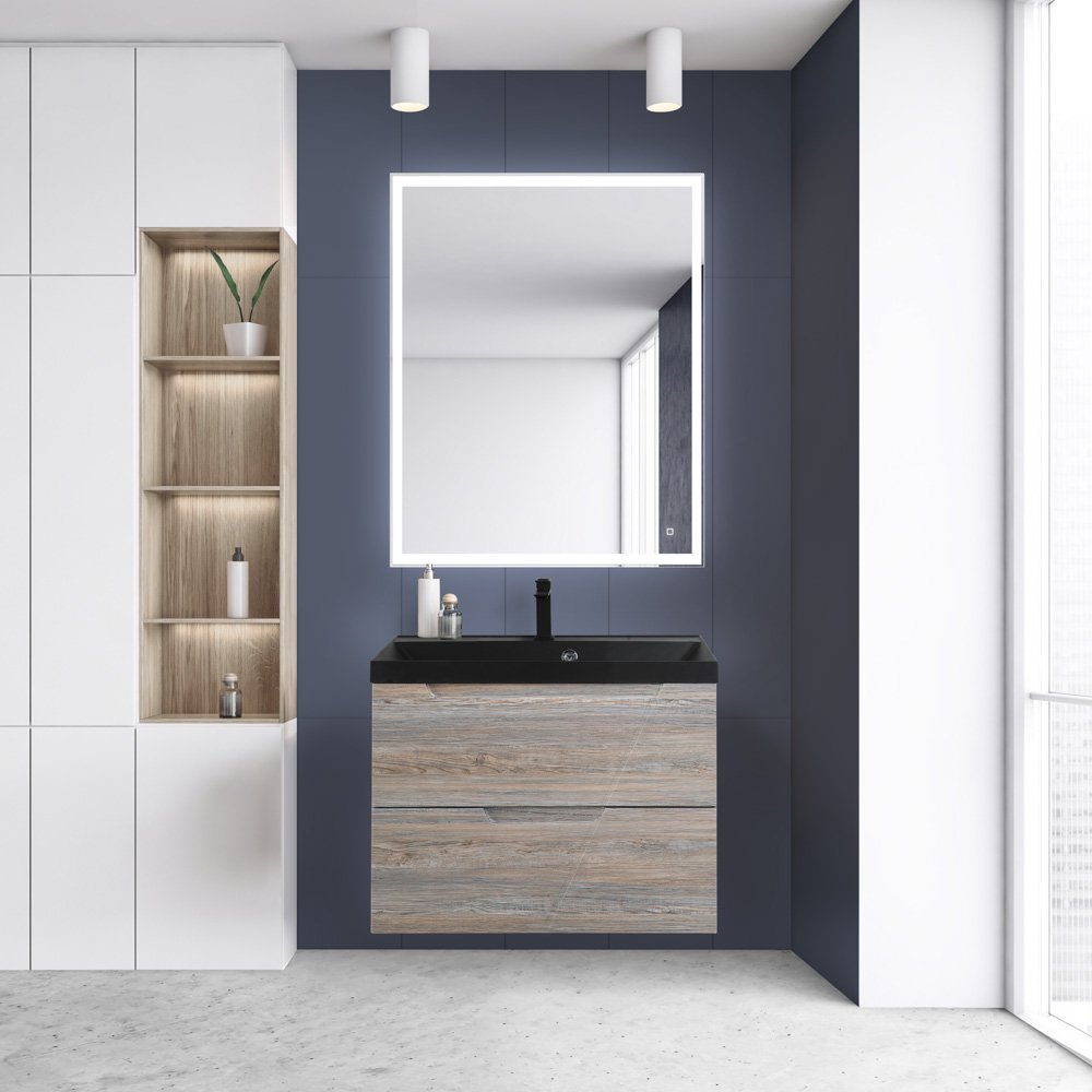 Комплект мебели BelBagno Vittoria 80 серый - коричневый - 1