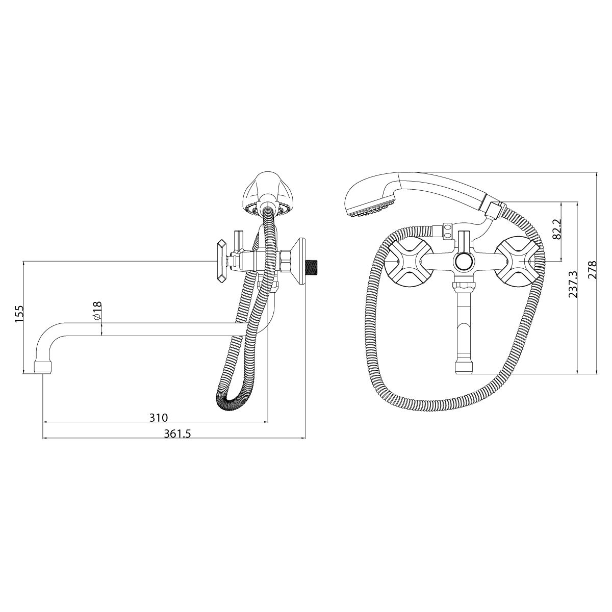 Смеситель Lemark Promotion LM6051C универсальный - 1