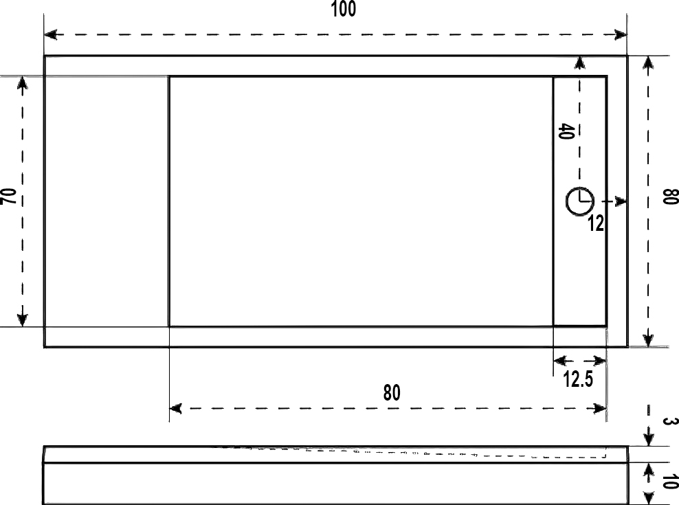 Поддон для душа Good Door Stella 100x80, с ножками и экраном ЛП00145 - 2