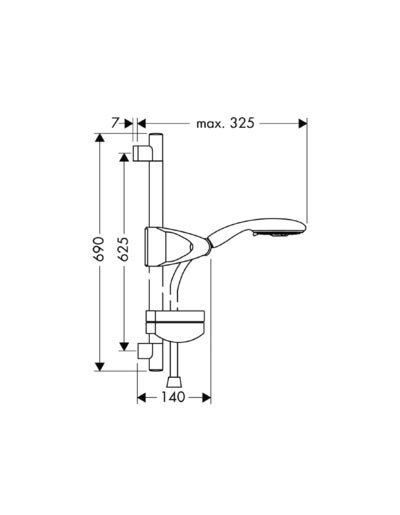 Душевой гарнитур Hansgrohe Raindance E  27883000 - 2