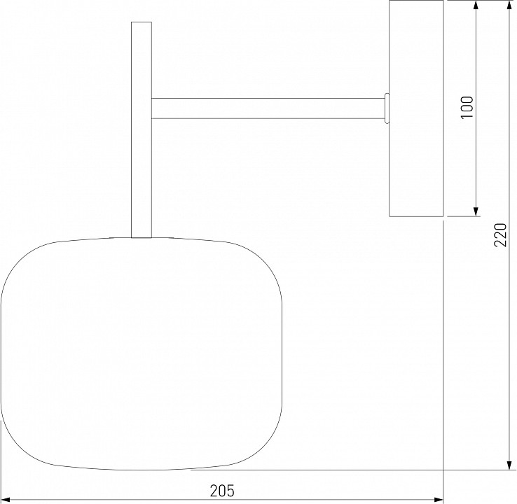 Бра Eurosvet Jar 70128/1 хром - 2