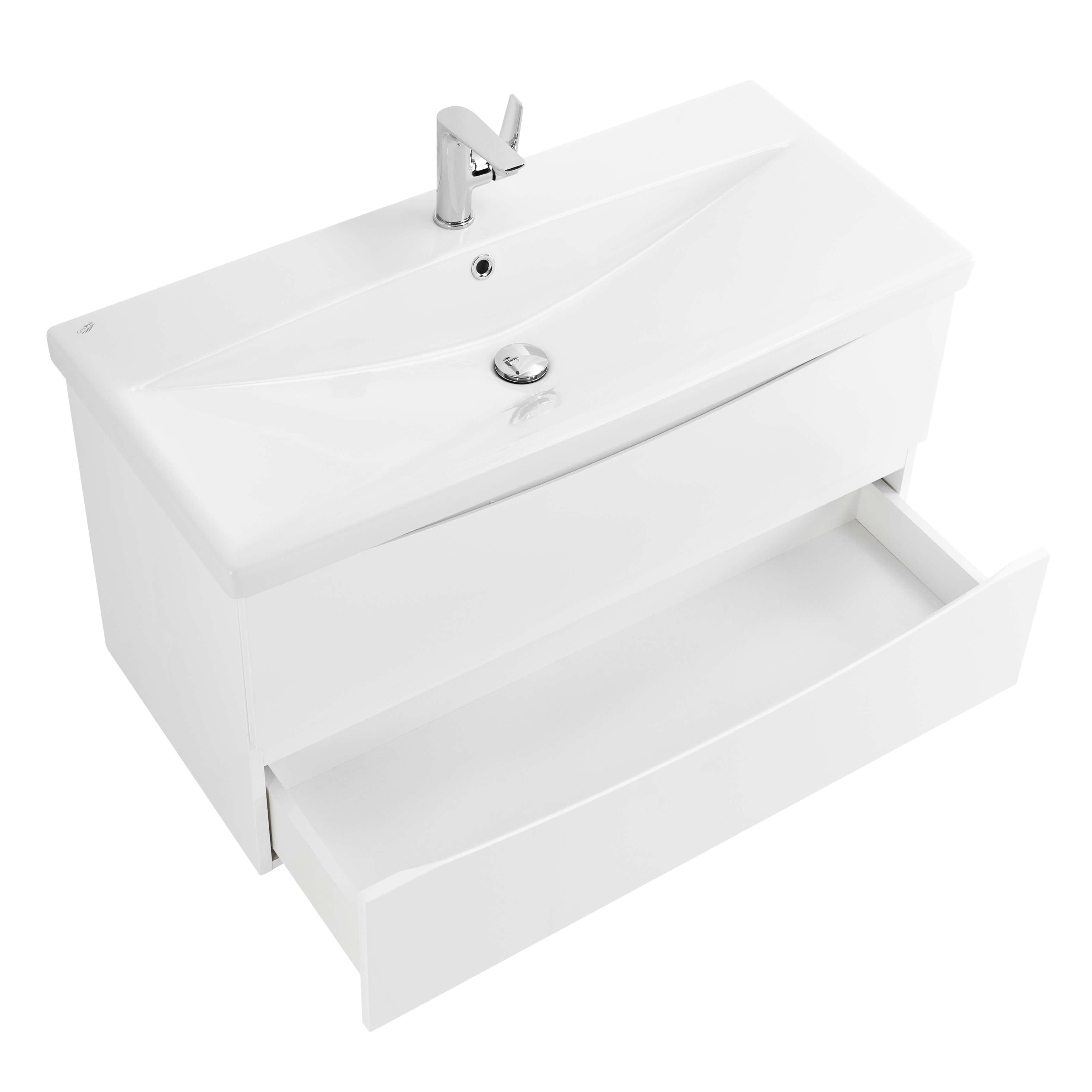 Тумба с раковиной BelBagno Marino-Cer 80 белый  - 3