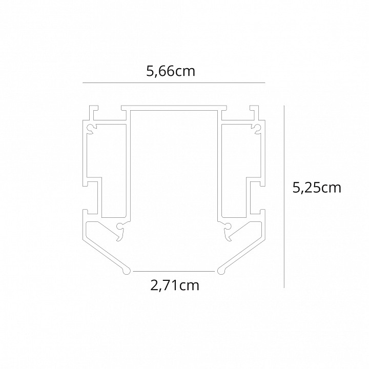 Профиль для накладного магнитного шинопровода Arte Lamp LINEA-ACCESSORIES A620205 - 1