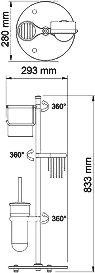 Стойка Wasserkraft K-1256 - 4