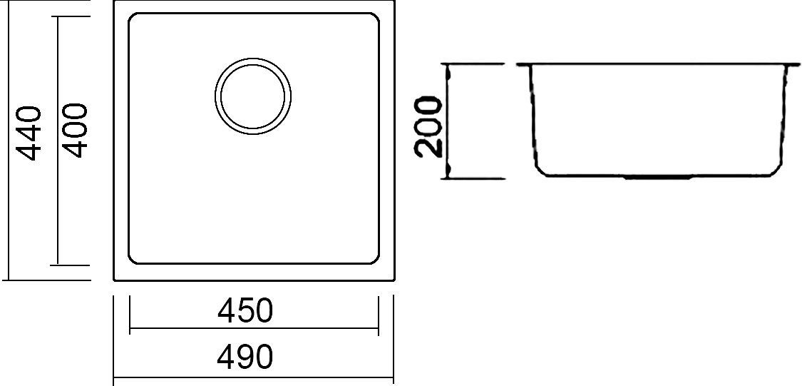 Мойка кухонная Seaman Eco Roma SMR-4944AK SMR-4944AK.A - 1