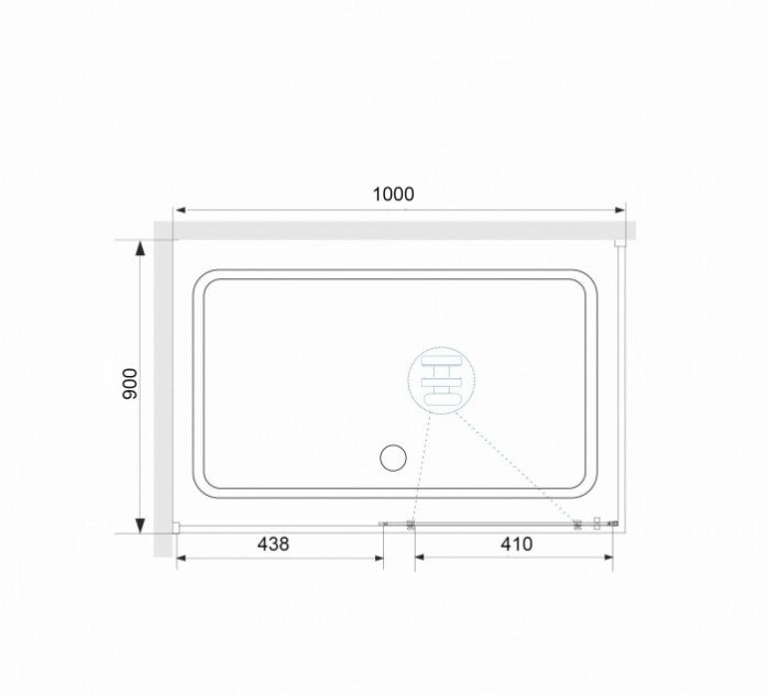 Душевой уголок RGW Stilvoll SV-42 100x90 профиль хром стекло прозрачное 32324290-011 - 3