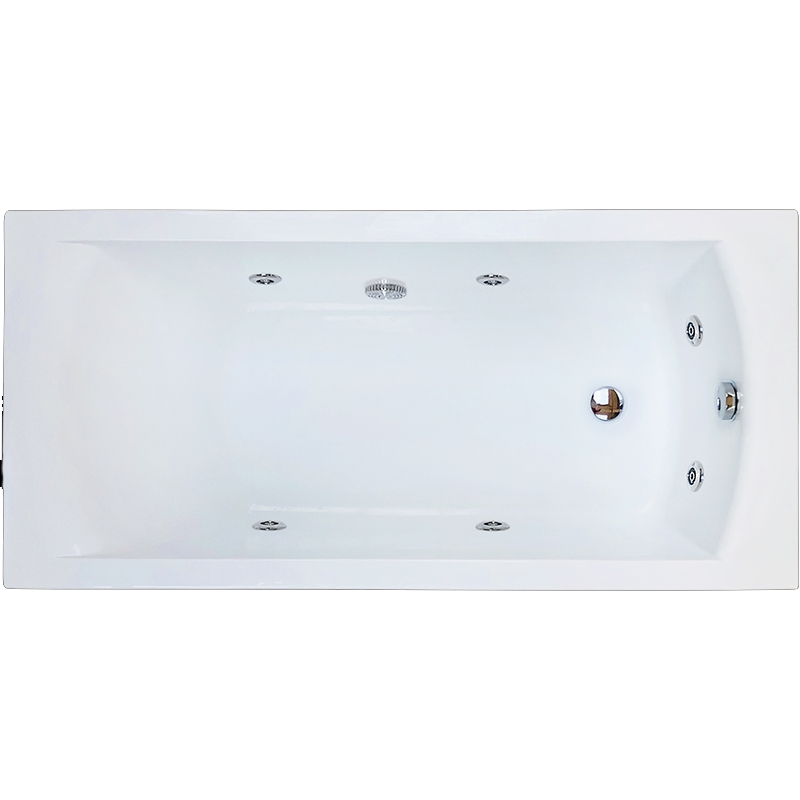 Ванна акриловая Royal Bath Vienna Standart 160x70 с гидромассажем белый RB953202ST - 0