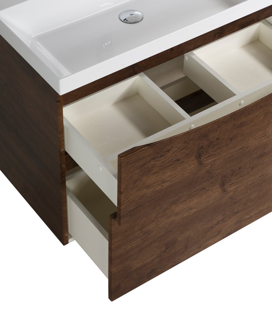 Тумба с раковиной BelBagno Marino 60 темное дерево - 3