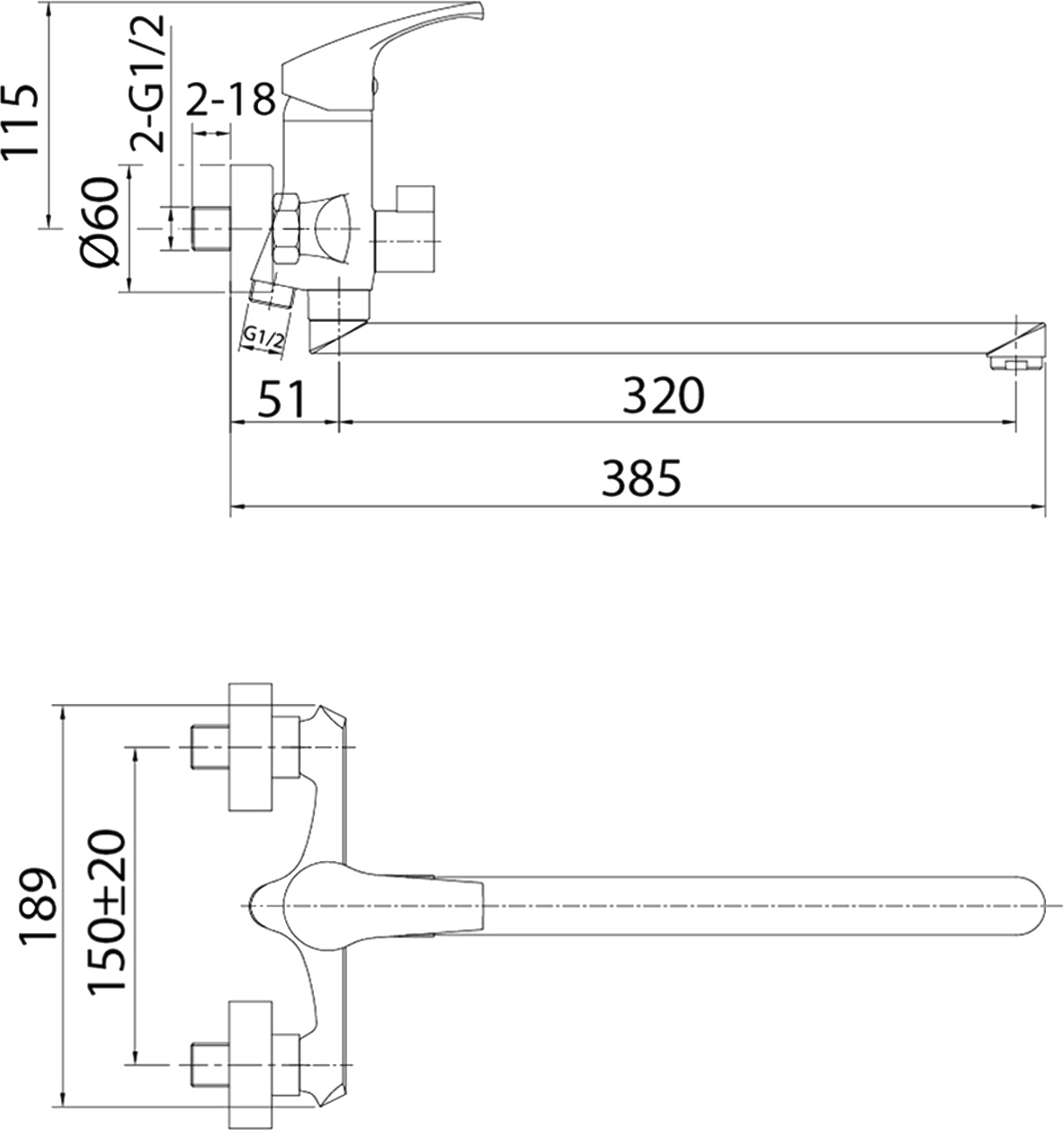 Смеситель Milardo Sterm STESB02M10 универсальный - 2