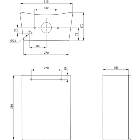 Бачок для унитаза Ideal Standard Cantica  T407001 - 1