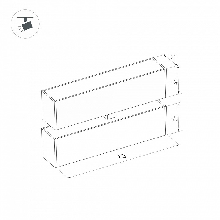 Светильник Arlight MAG-FLAT-FOLD-25-S600-18W Warm3000 (BK, 100 deg, 24V) 034238 - 5