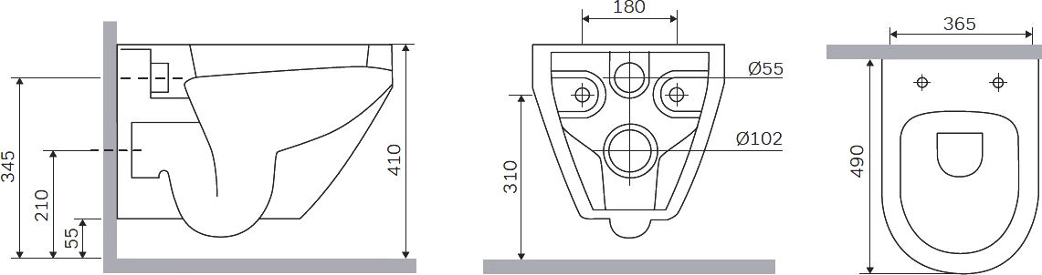 Унитаз подвесной AM.PM Spirit V2.0 с микролифтом C701700SC - 8