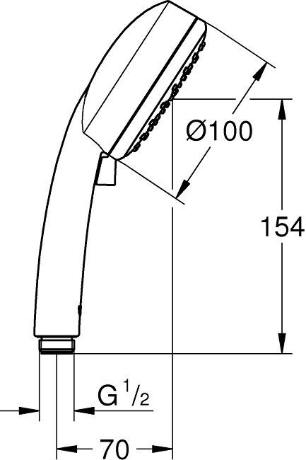 Душевая лейка Grohe Tempesta Cosmopolitan 27571002 - 1