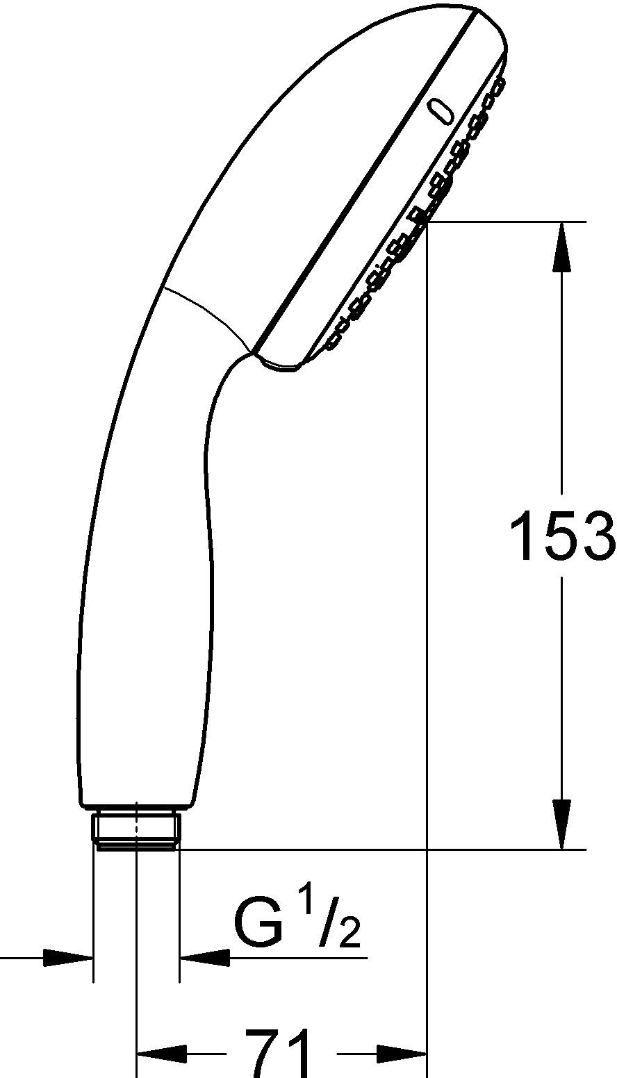 Душевая лейка Grohe New Tempesta 28419002 - 1