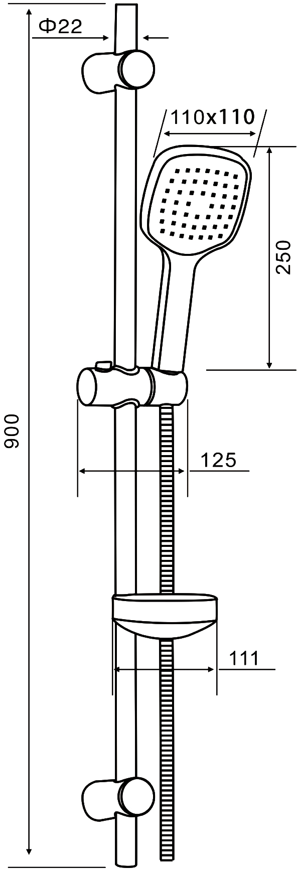 Душевой комплект STWORKI XE-06cr + MG-SUN01 + MG-SUN02 567153 - 4