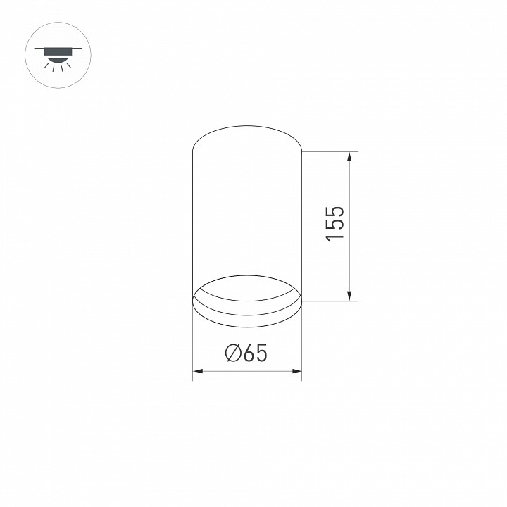 Корпус светильника Arlight SP-Polo-Surface-R65 024220(1) - 8