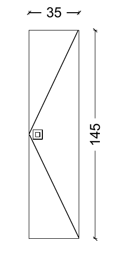 Шкаф - пенал Armadi Art Lucido 35 подвесной золото 772-Foil - 4