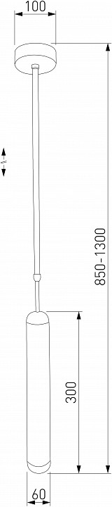 Светильник на штанге Eurosvet Pacific 50255/1 титан - 1