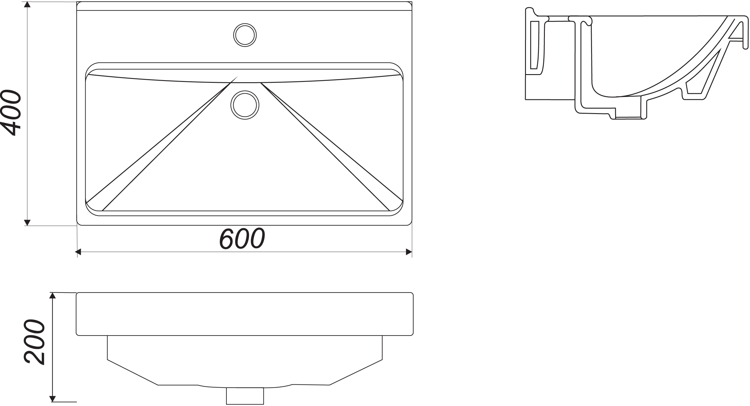 Мебельная раковина Sanita luxe Fest 60 FST60SLWB01 - 5