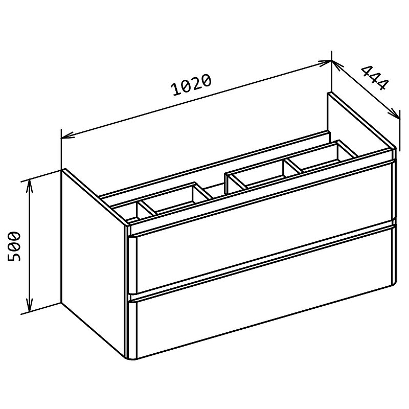 Тумба с раковиной BelBagno Albano 105 серый - 10