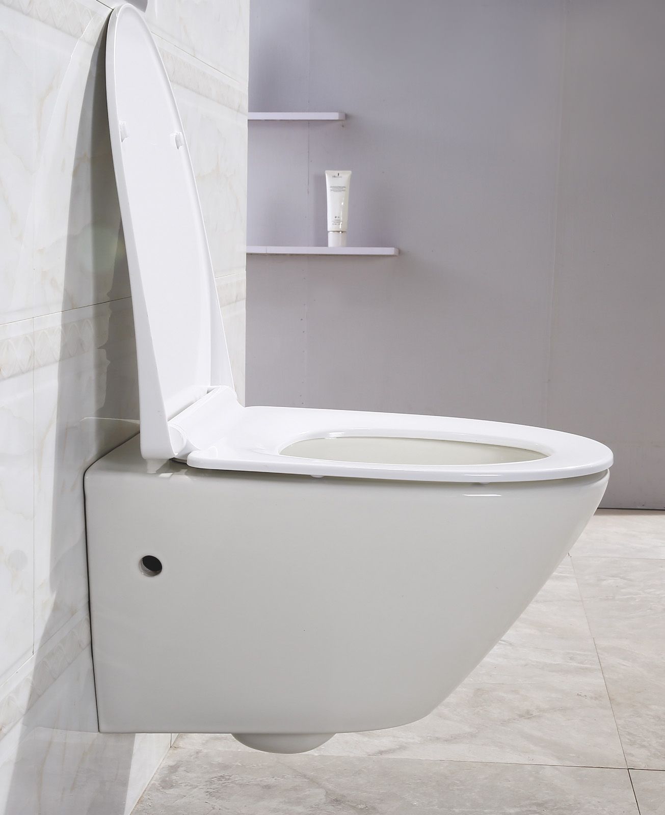 Унитаз подвесной BelBagno Alpha безободковый, с сиденьем микролифт BB2177SC BB300CHR - 3