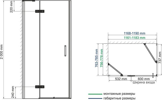 Душевой уголок Wasserkraft Aller White 10H06LW 120x80 см 10H06LWHITE - 4