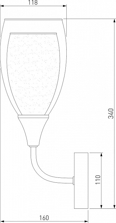 Бра Eurosvet Cosmic 50285/1 золото - 1