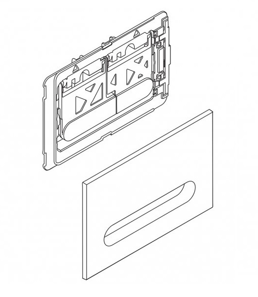 Кнопка смыва BelBagno Prospero хром глянцевый  BB005-PR-CHROME - 3