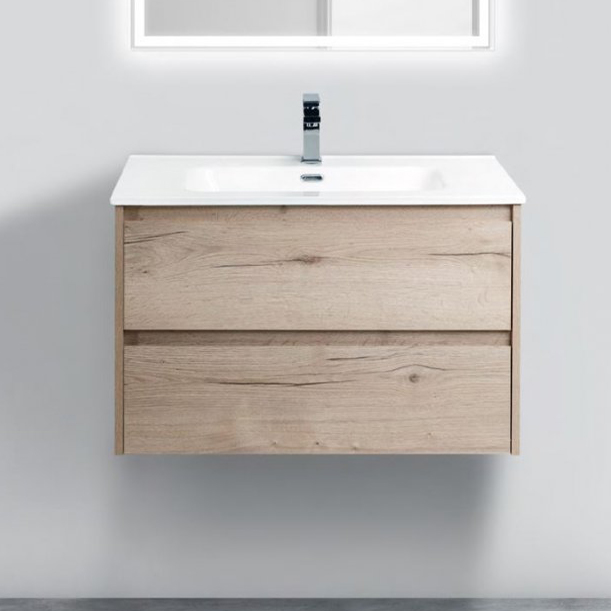 Тумба с раковиной BelBagno Kraft 80 rovere galifax bianco - 0