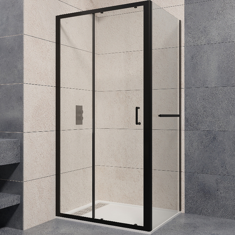 Душевой уголок RGW Passage PA-74-1B 120x100 профиль черный стекло прозрачное 4108741120-14 - 0