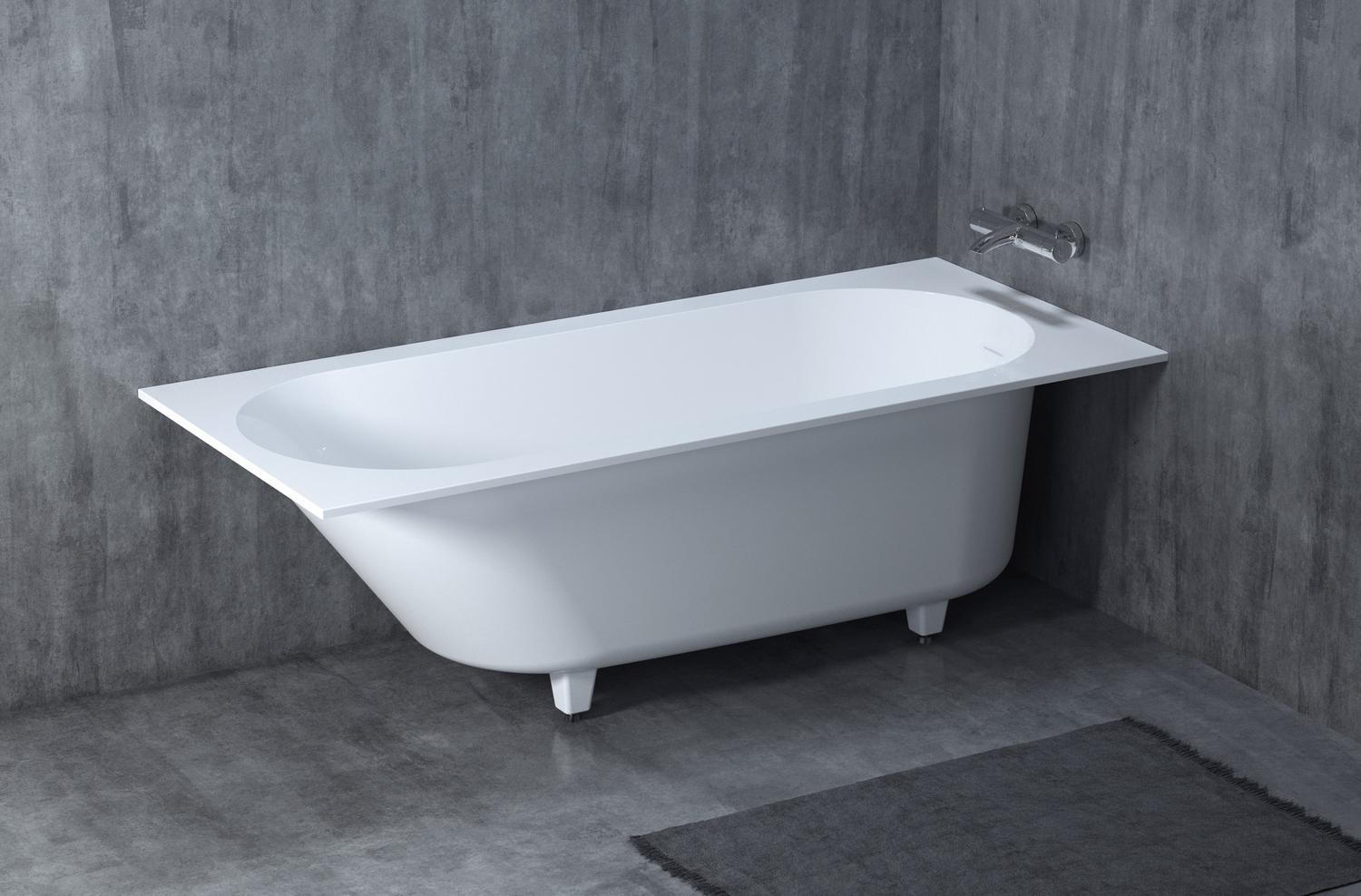Ванна из искусственного камня Salini Ornella 170x75 102421M S-Stone, матовый - 2