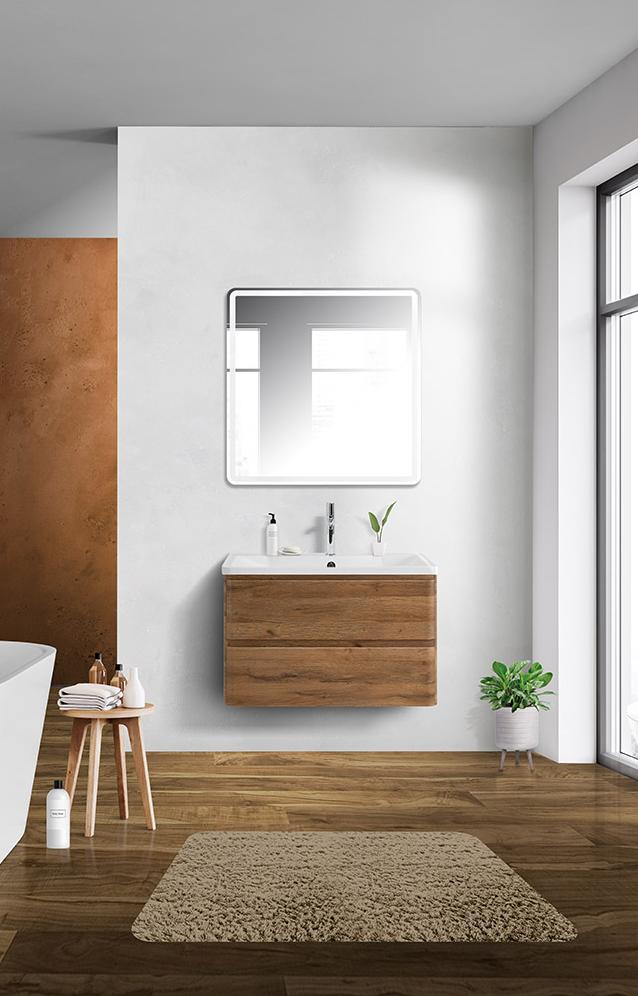 Тумба с раковиной BelBagno Albano 90 светлое дерево - 8