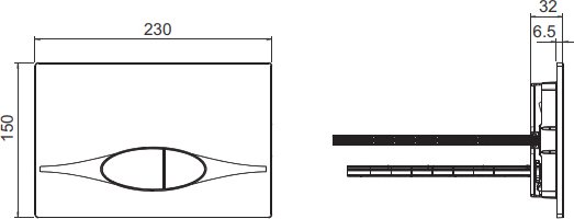 Комплект Jacob Delafon Patio E29025-NF-M16 кнопка белая - 6